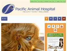 Tablet Screenshot of pacificanimalhospital.com